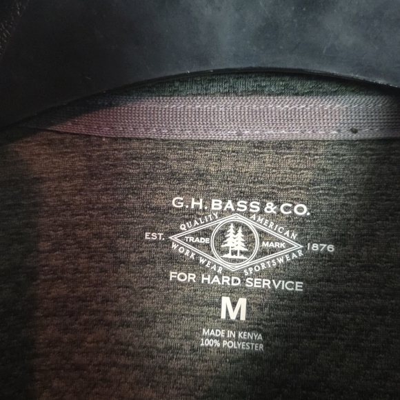 GH Bass & Co Quarter ZIP Shirt Men’s Size M- Green - Picture 3 of 7